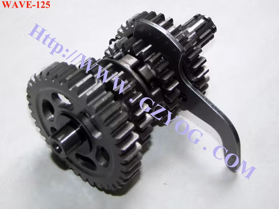 Yog Motorcycle Spare Parts Engine Main Counter Shaft Complete Main Spindle Gear Box Cg125 FT125/150 Hj125